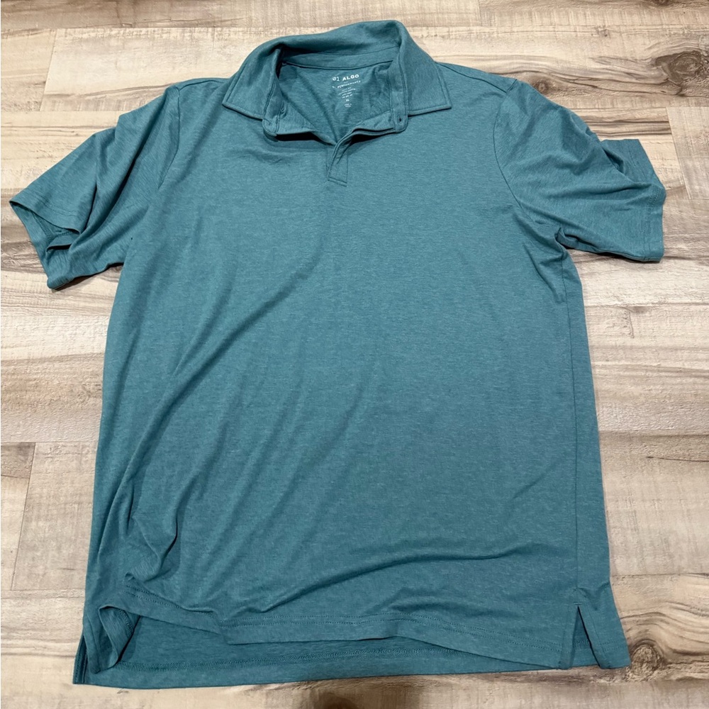ALGO Performance Polo Shirt Size XL NWOT Green